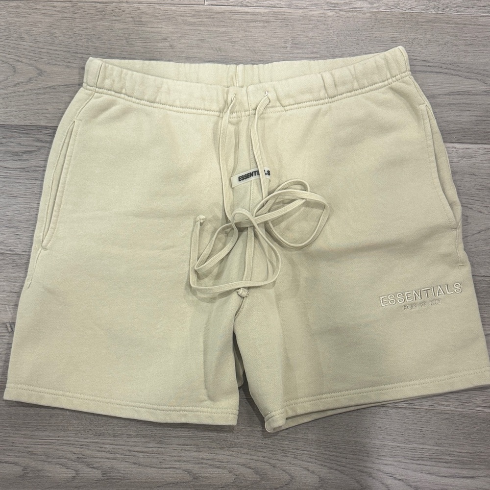 Fear of God Essentials Cream Athletic Shorts